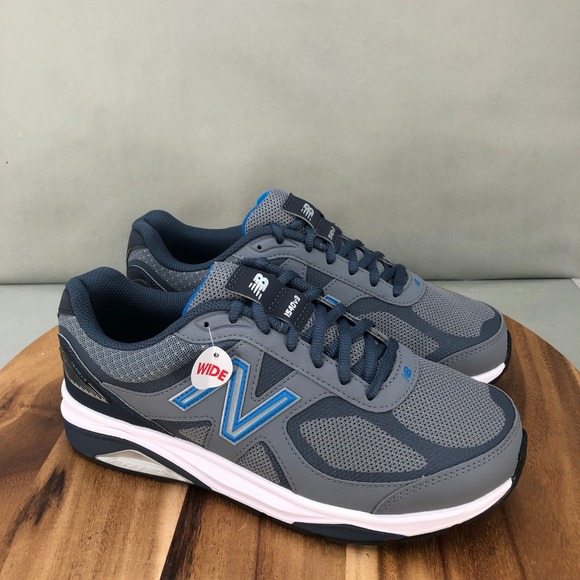 New Balance 1540v3 Running Shoes Mens 8 6E Stability Cushioned Gray Blue Lace Up - Picture 1 of 8